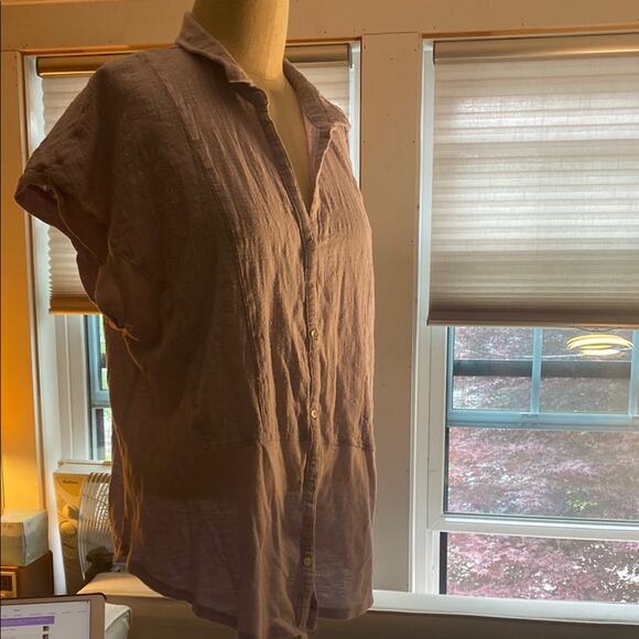 Lucky Brand Lavender Gauzy Top - Picture 1 of 5